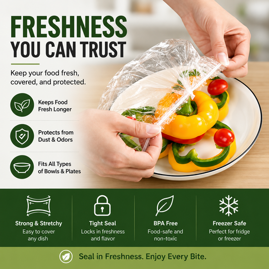 Hyggear Reusable Stretch Food Covers - 10 Covers Pack - 8387647823595